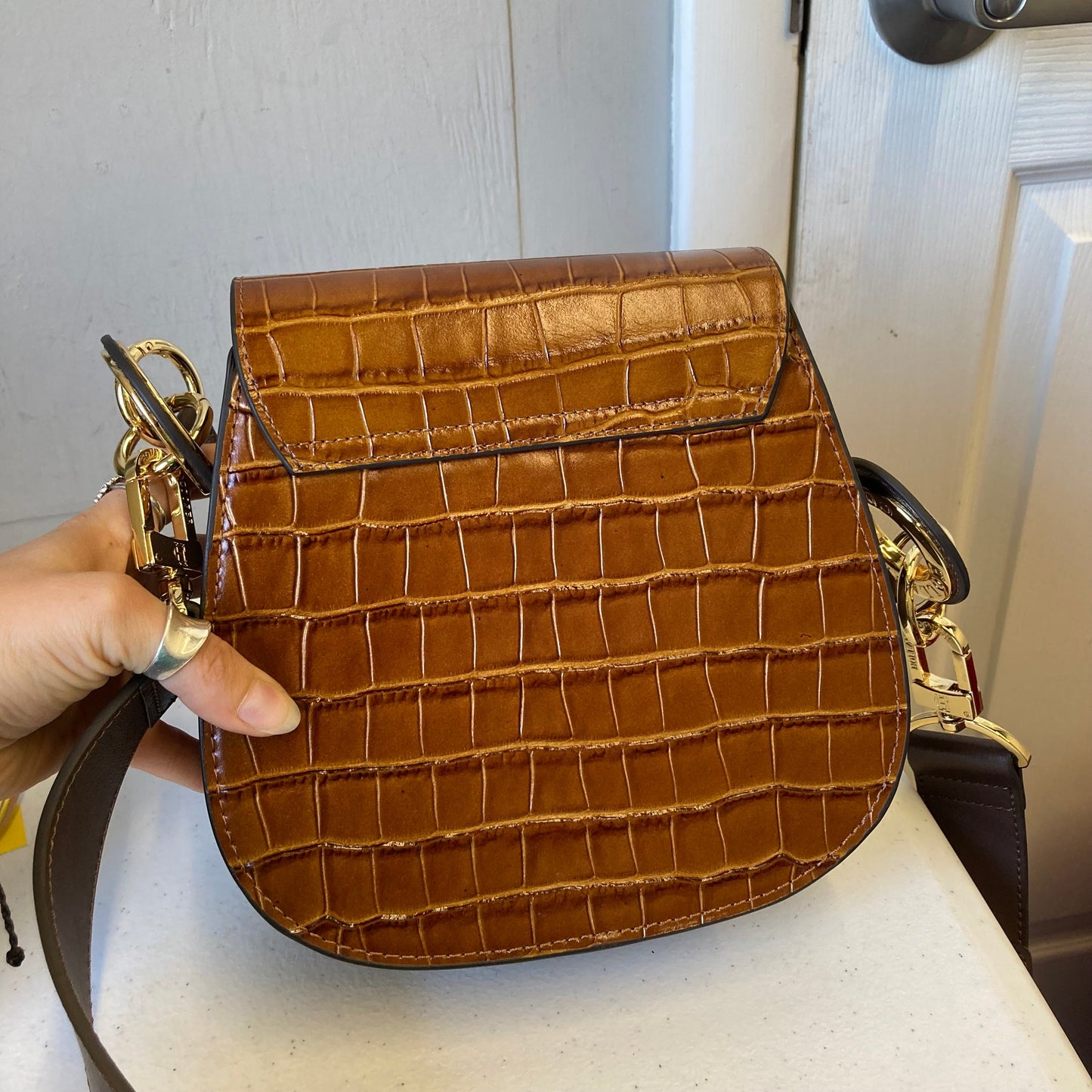 Handbag Leather By Holland Cooper In Brown, Size:Small