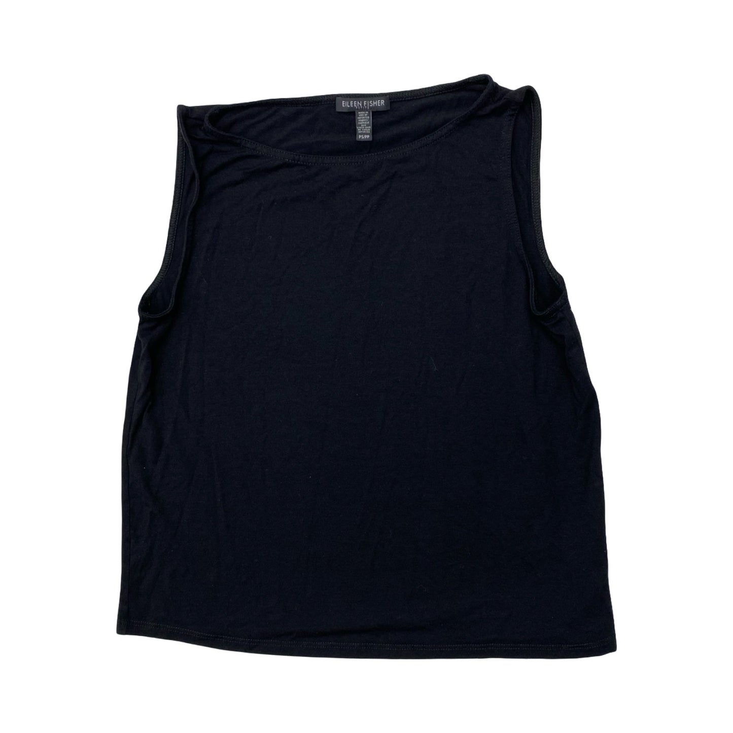 Top Sleeveless Designer By Eileen Fisher In Black, Size:Sp