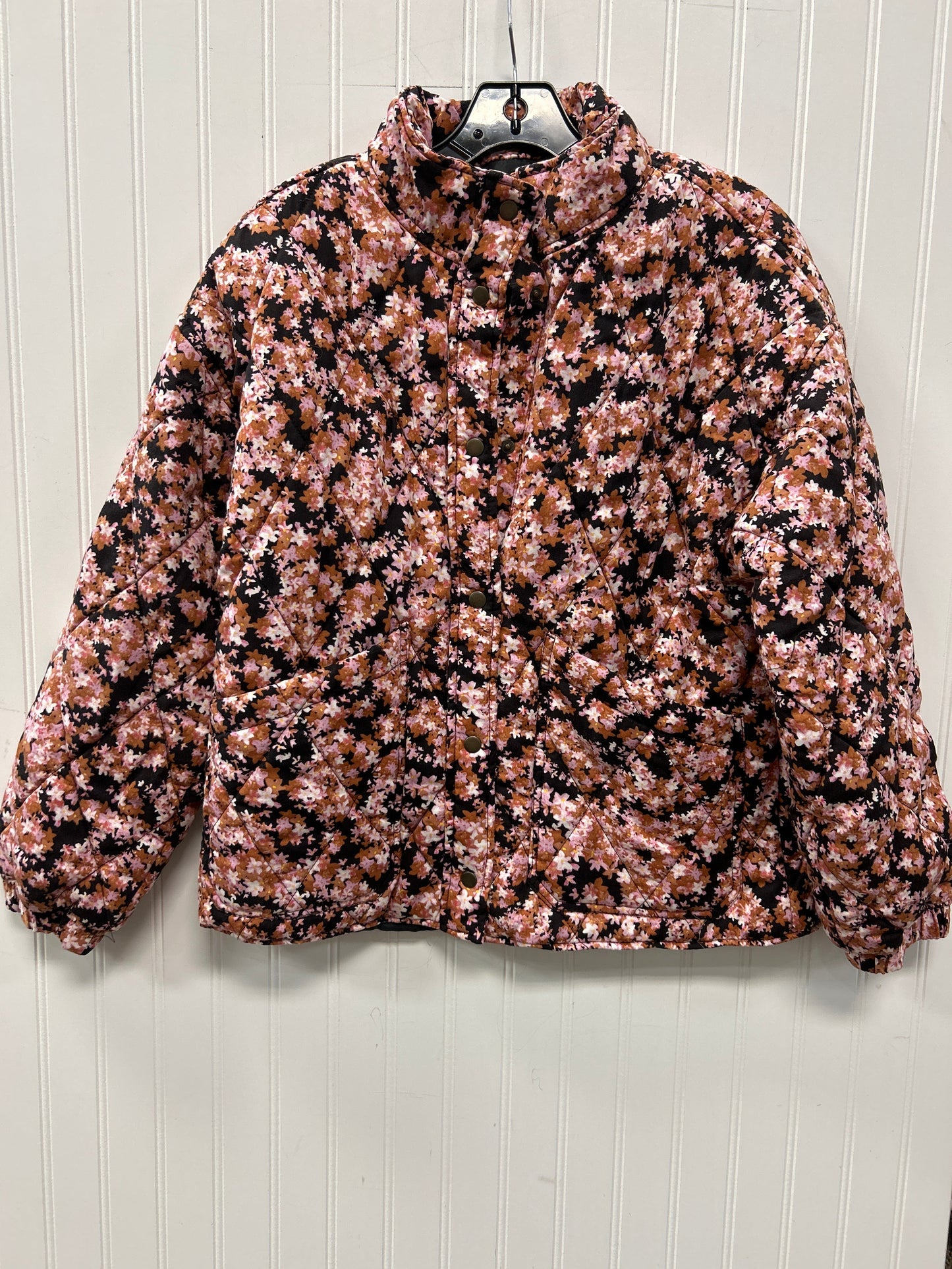 Jacket Puffer & Quilted By Social Standard By Sanctuary In Floral Print, Size:S