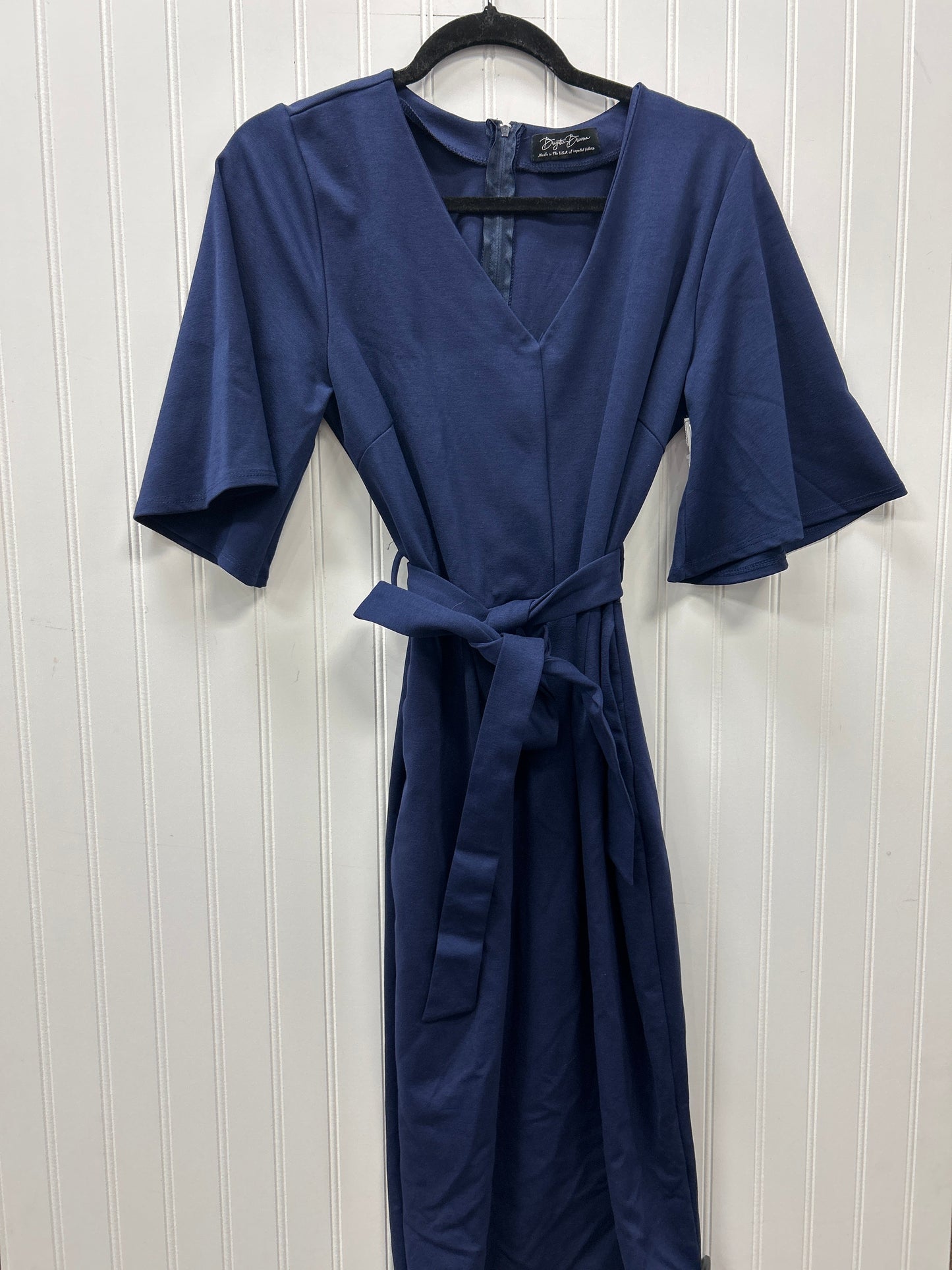 Dress Casual Midi By Clothes Mentor In Navy, Size:L