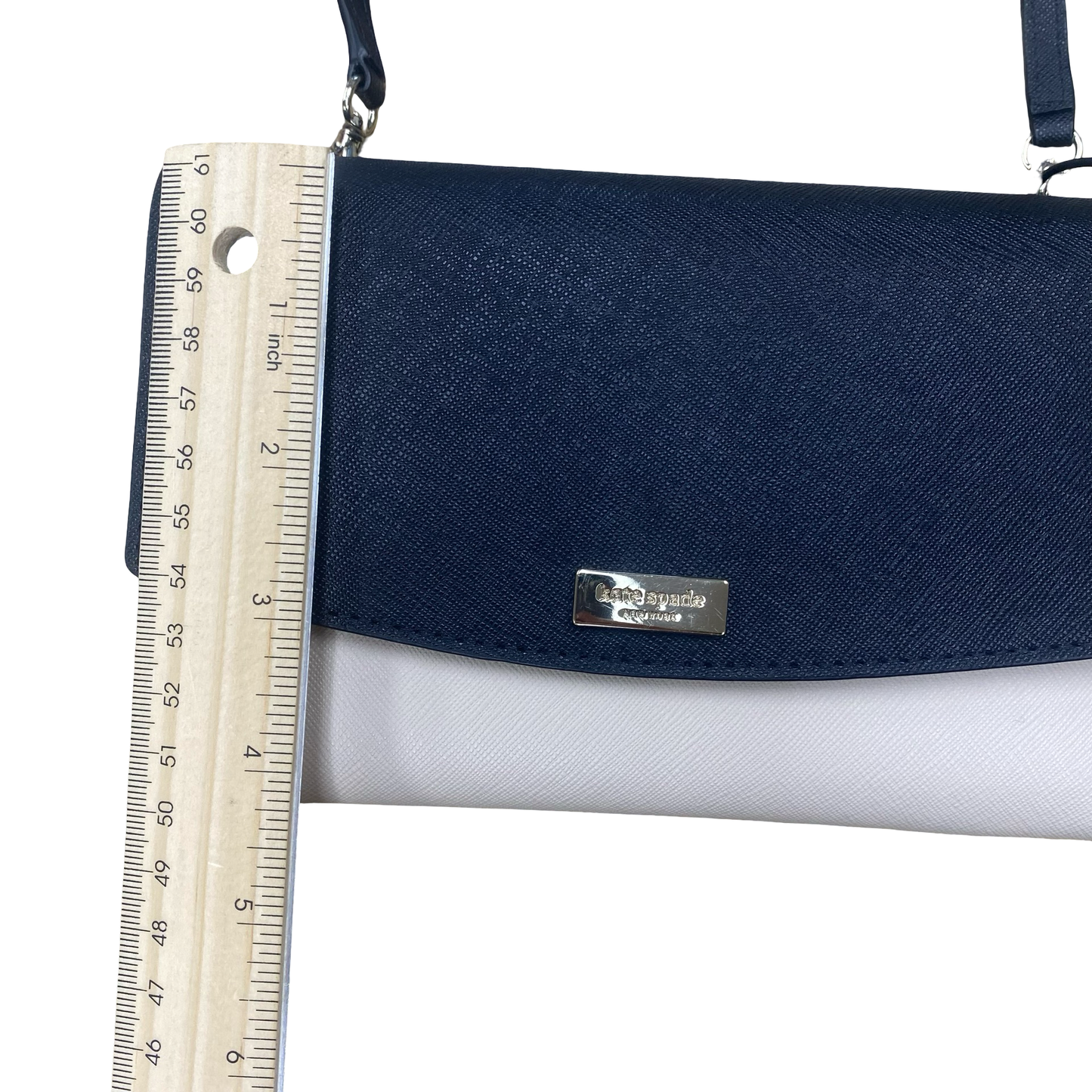 Handbag Designer By Kate Spade In Black & Cream, Size:Small