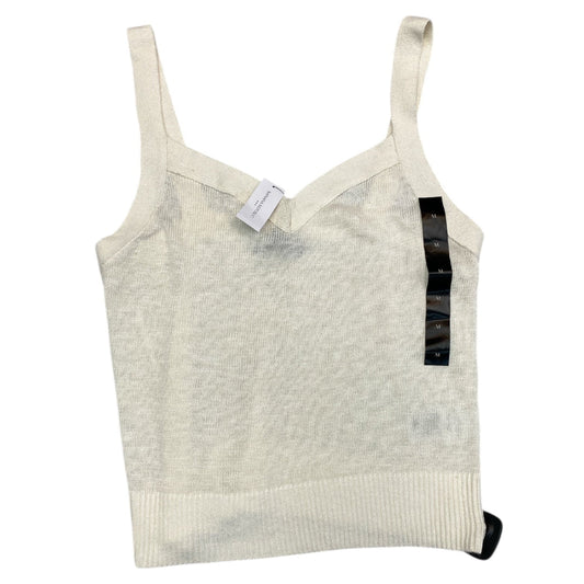 Top Sleeveless By Banana Republic In Cream, Size:M