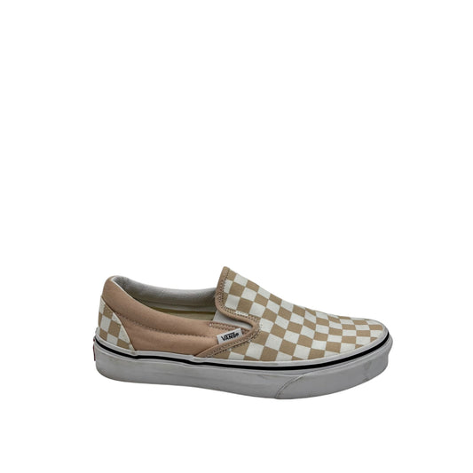 Shoes Flats By Vans In Cream & White, Size:8.5