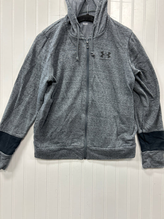 Athletic Jacket By Under Armour In Grey, Size:S