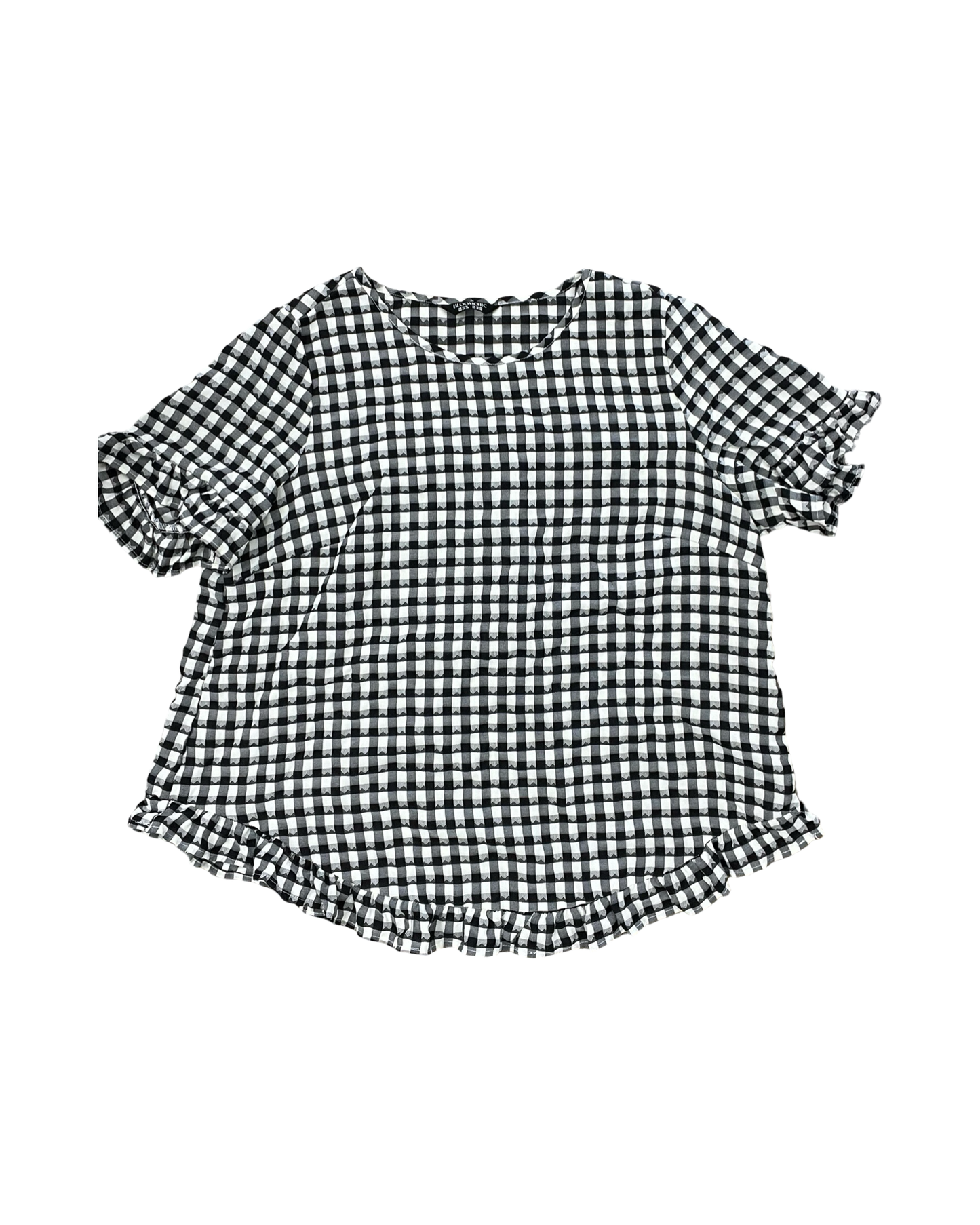 Top Ss By Bloomchic In Black & White, Size:Xl