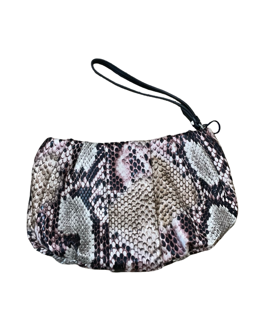 Clutch By Simply Vera In Snakeskin Print, Size:Large