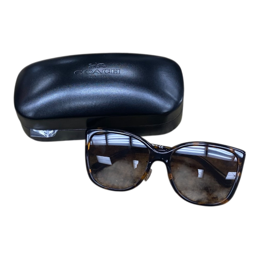 Sunglasses Designer By Coach In Tortoise Shell Print