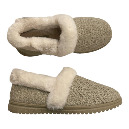 Slippers By Skechers In Tan, Size:8.5