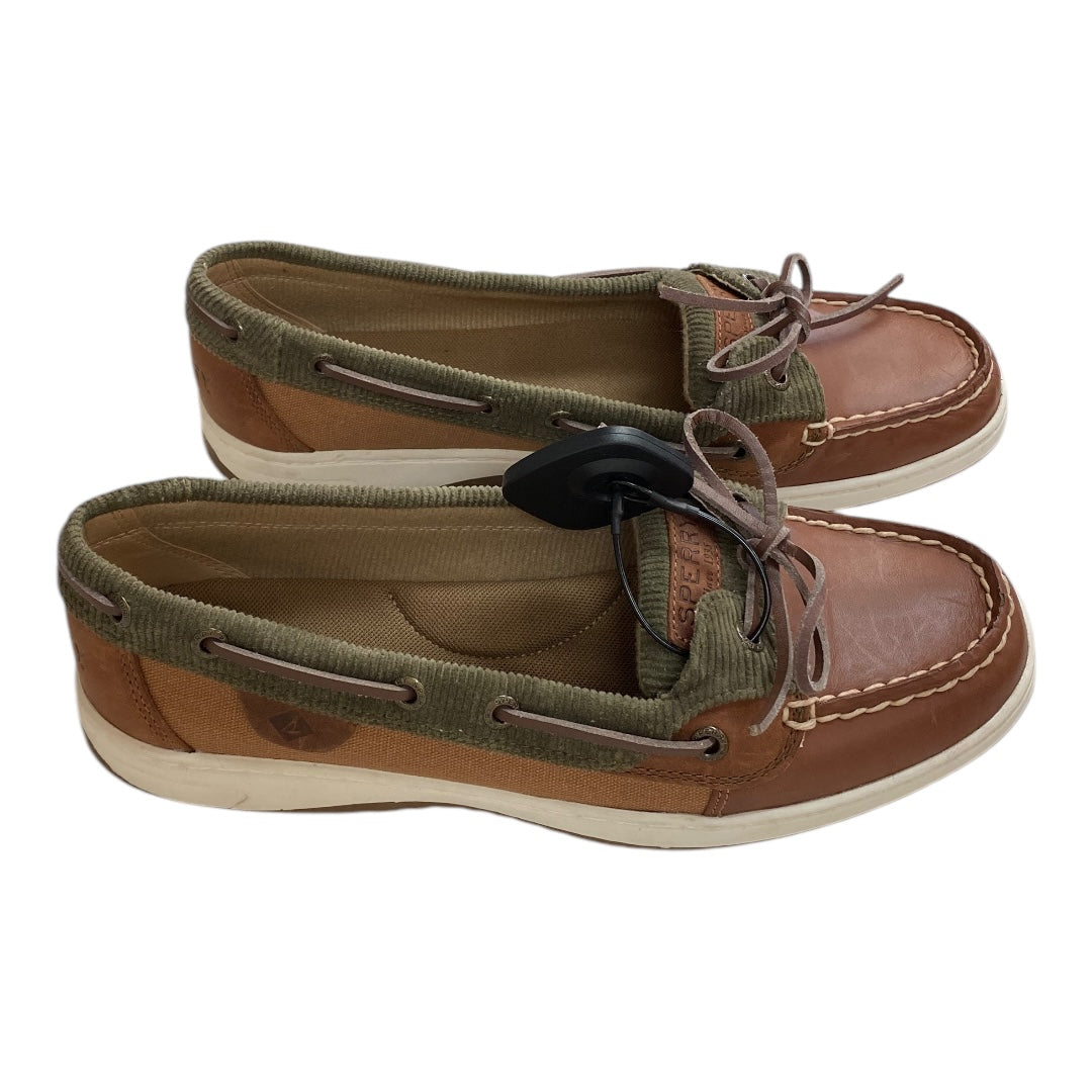 Shoes Flats By Sperry In Brown, Size:9