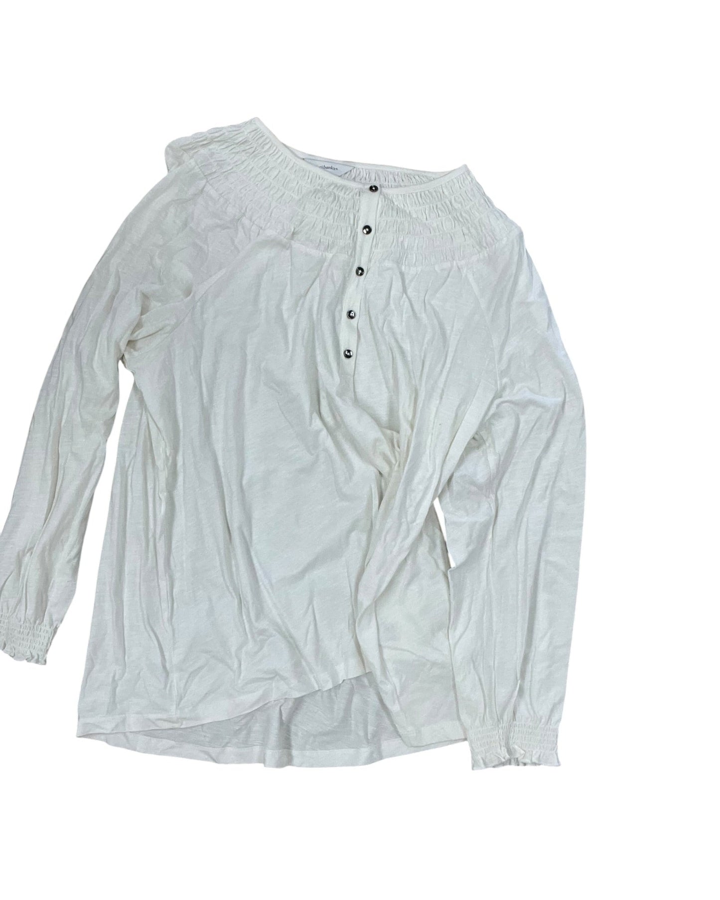 Top Ls By Cj Banks In Cream, Size:2X