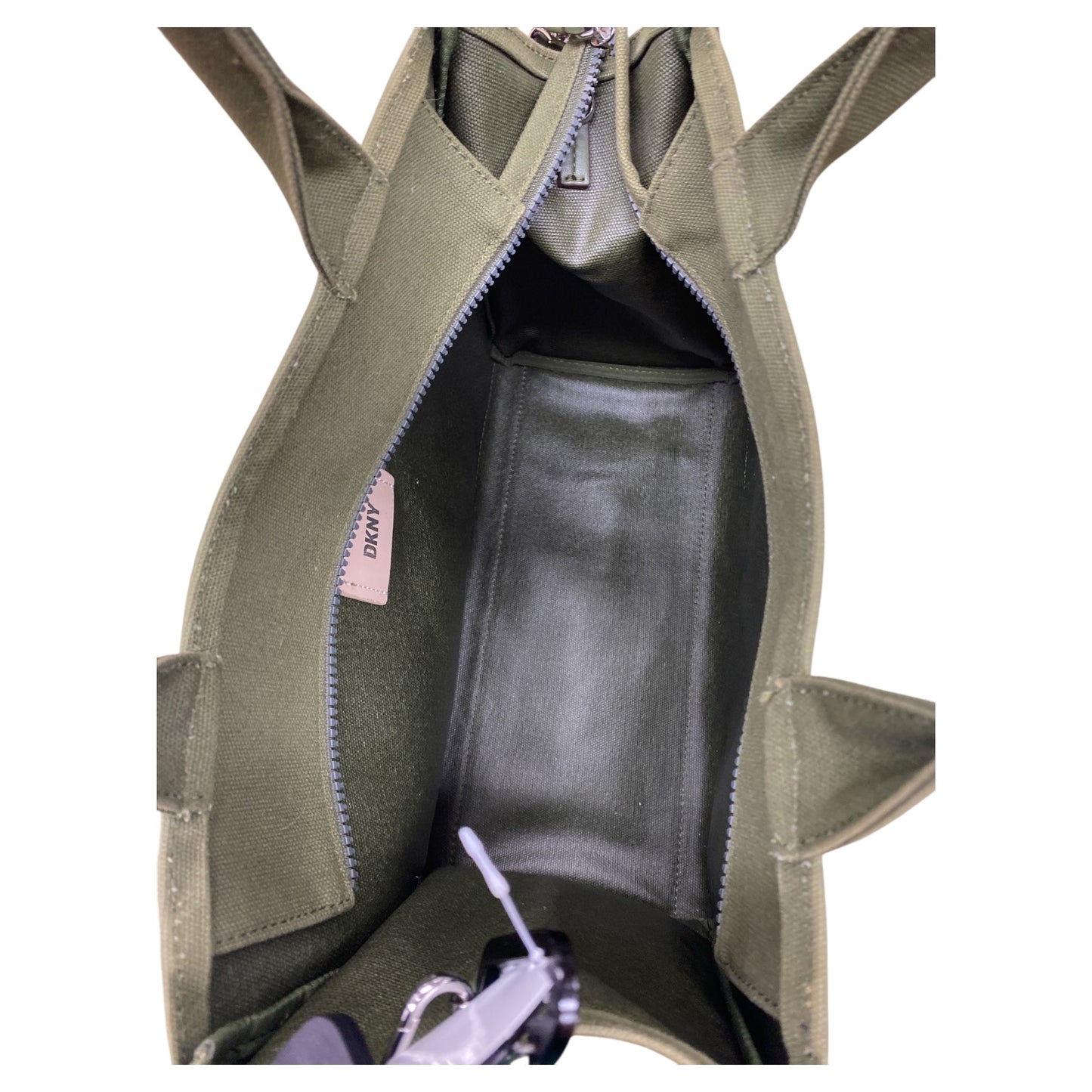 Handbag By Dkny In Green, Size:Medium