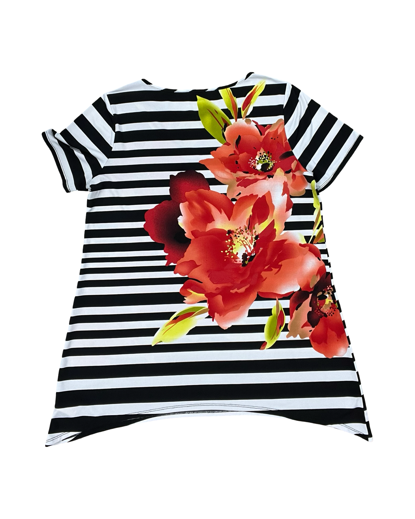 Top Ss By Susan Graver In Black & White, Size:M