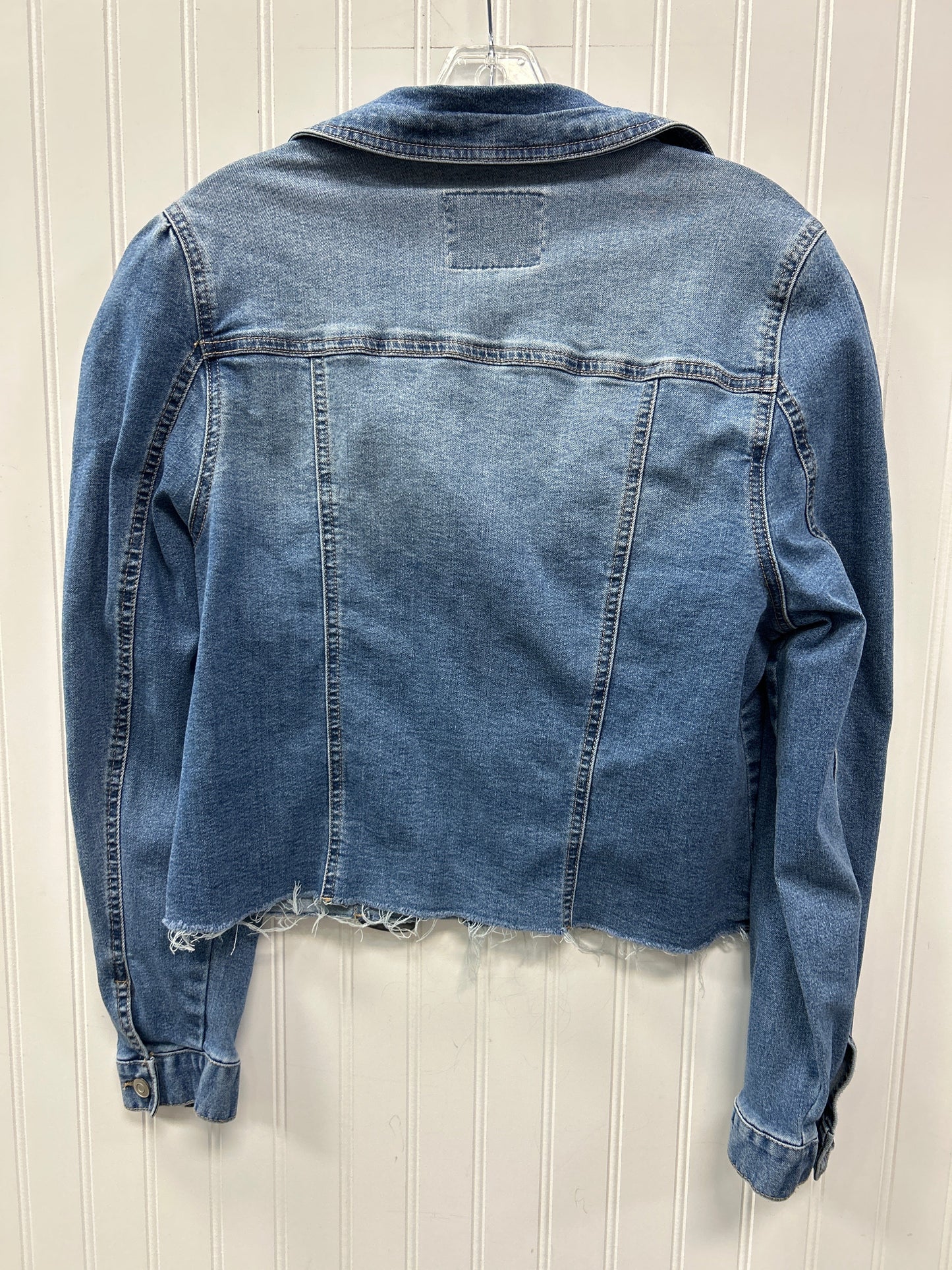 Jacket Denim By Celebrity Pink In Blue Denim, Size:L