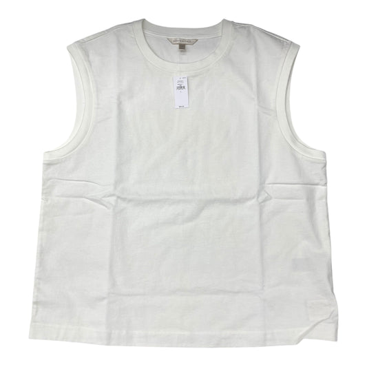 Top Sleeveless Basic By Banana Republic In Cream, Size:L