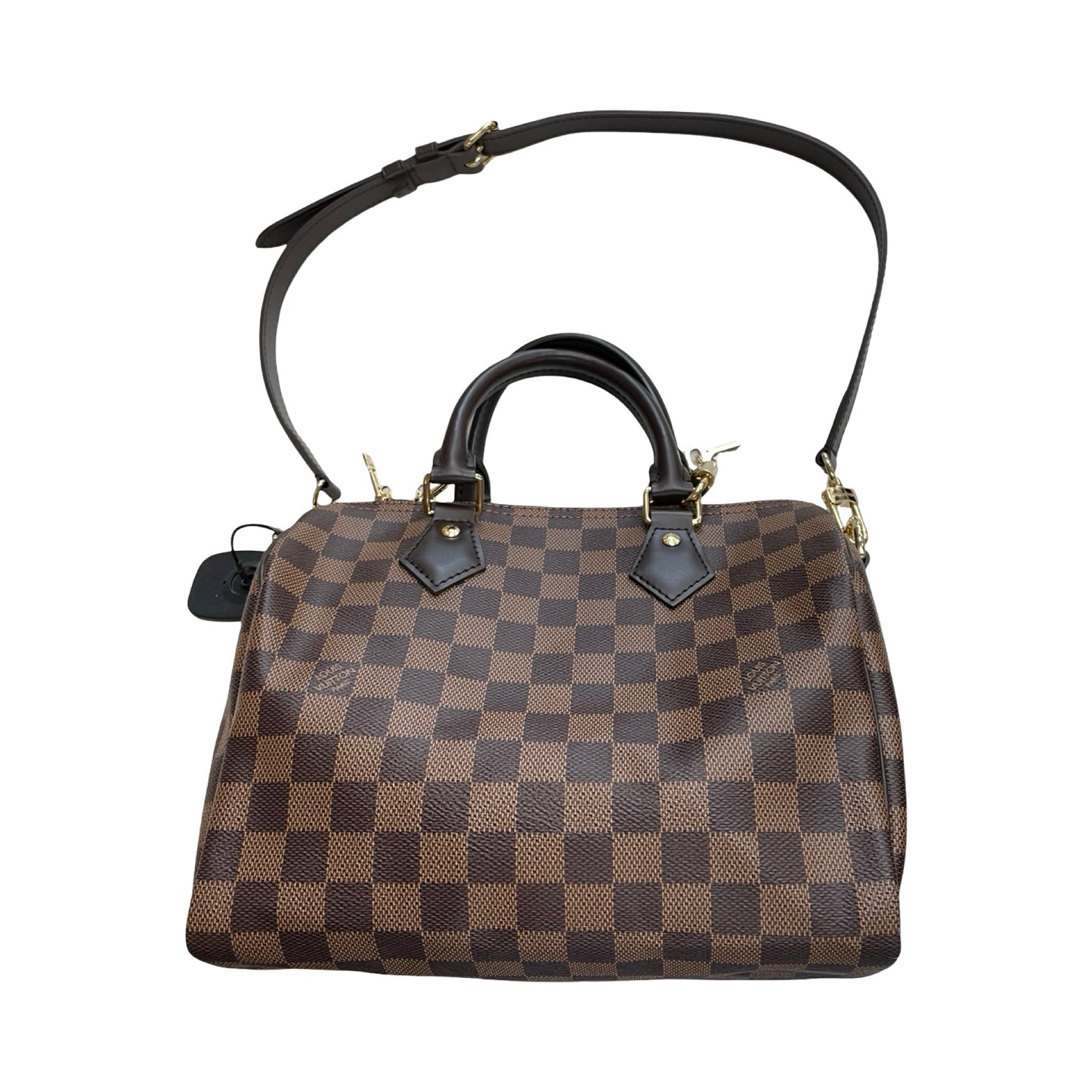 Handbag Luxury Designer By Louis Vuitton In Brown, Size:Small