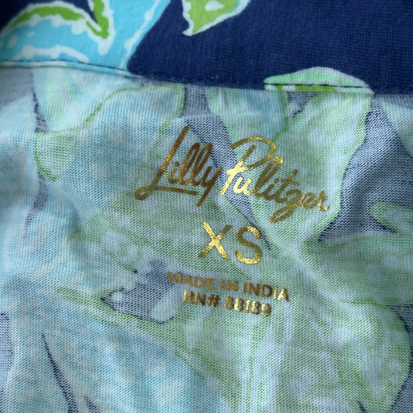 Dress Designer By Lilly Pulitzer In Blue & Green, Size: Xs