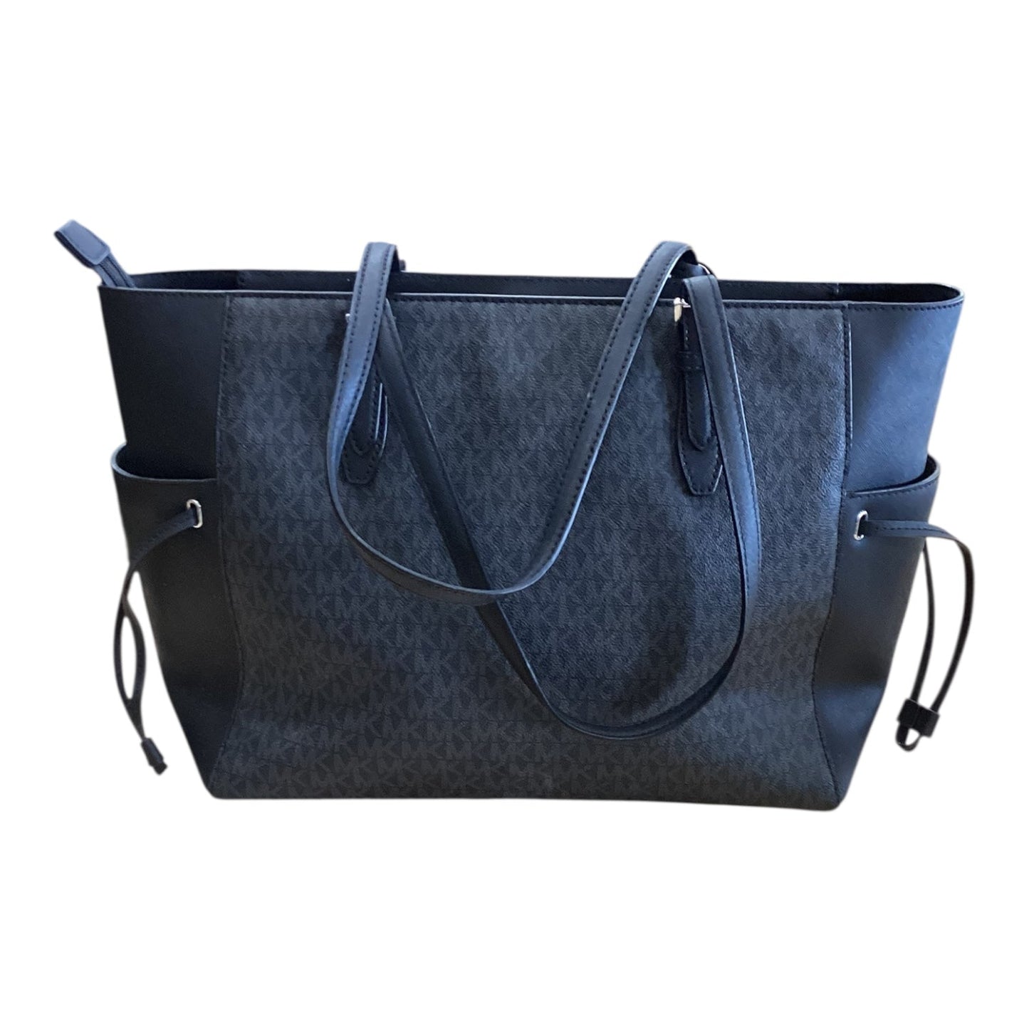 Handbag Designer By Michael Kors In Black & Grey, Size:Large