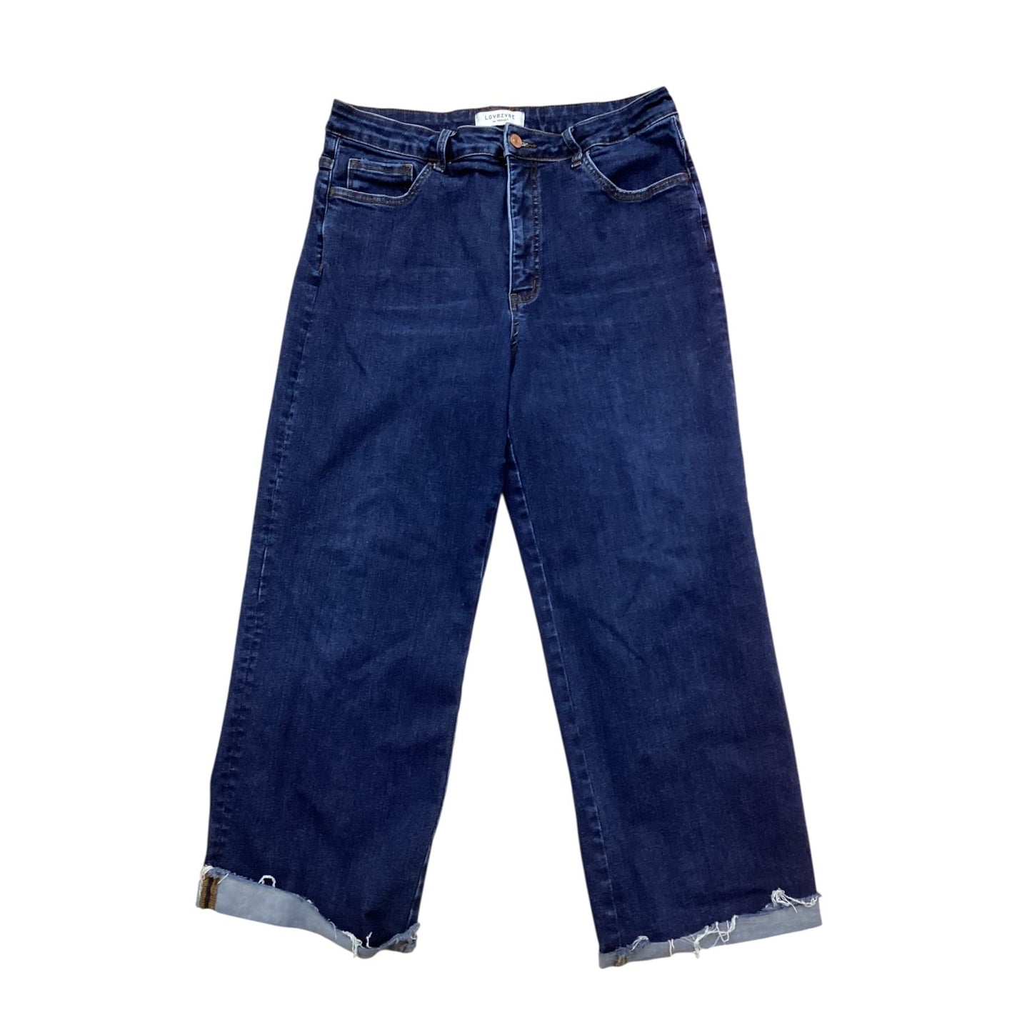 Jeans Wide Leg By Vervet In Blue Denim, Size:12