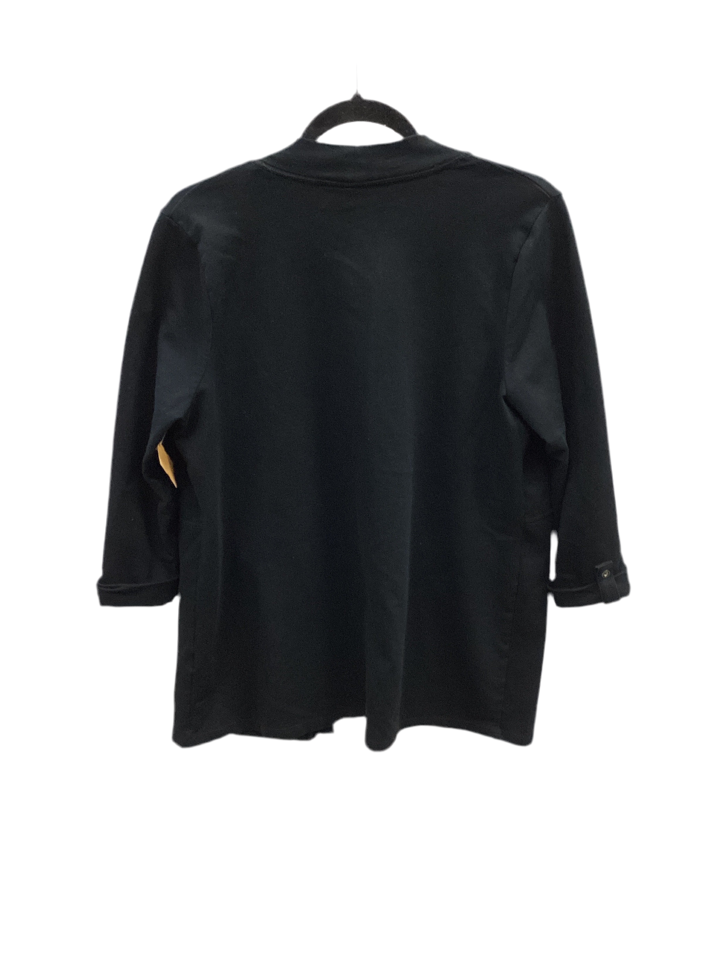 Sweater Cardigan By Karen Scott In Black, Size:M