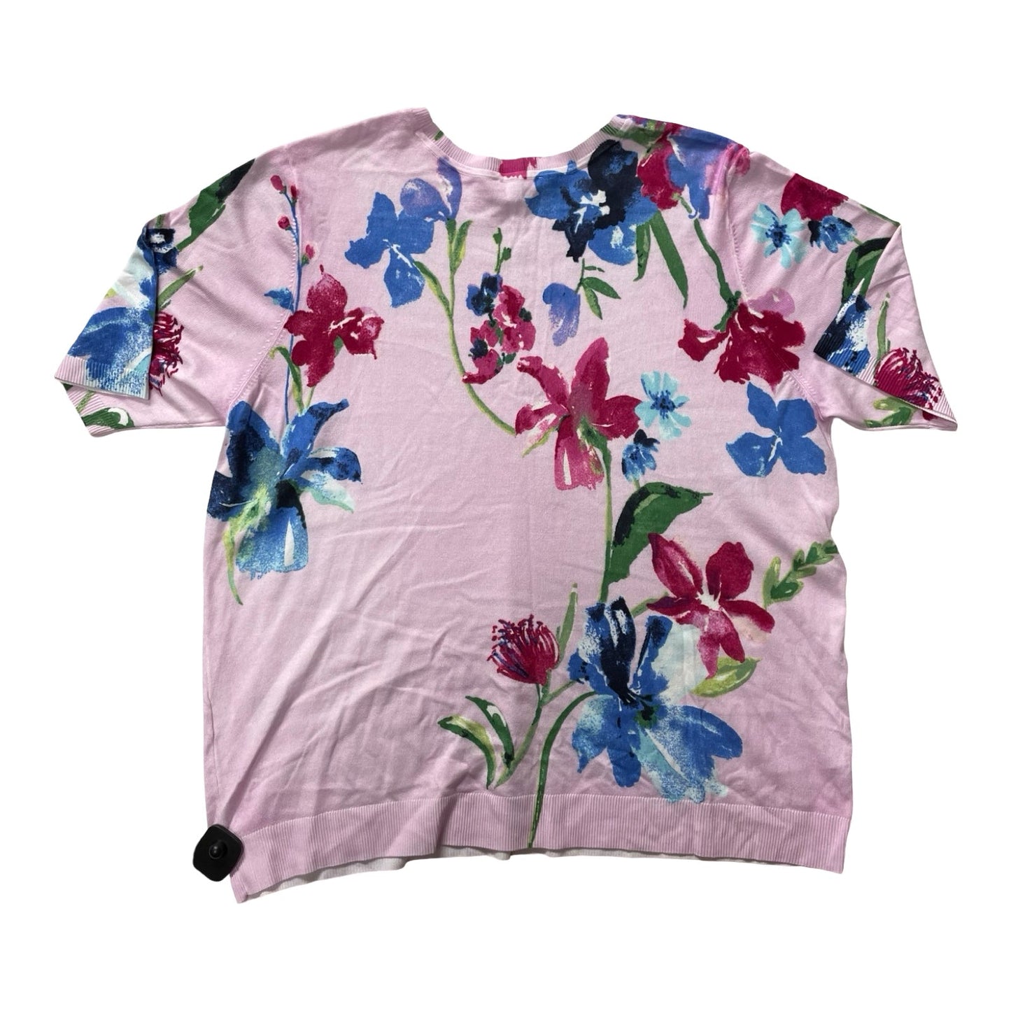 Sweater Ss By Chicos In Floral Print, Size:Xxl