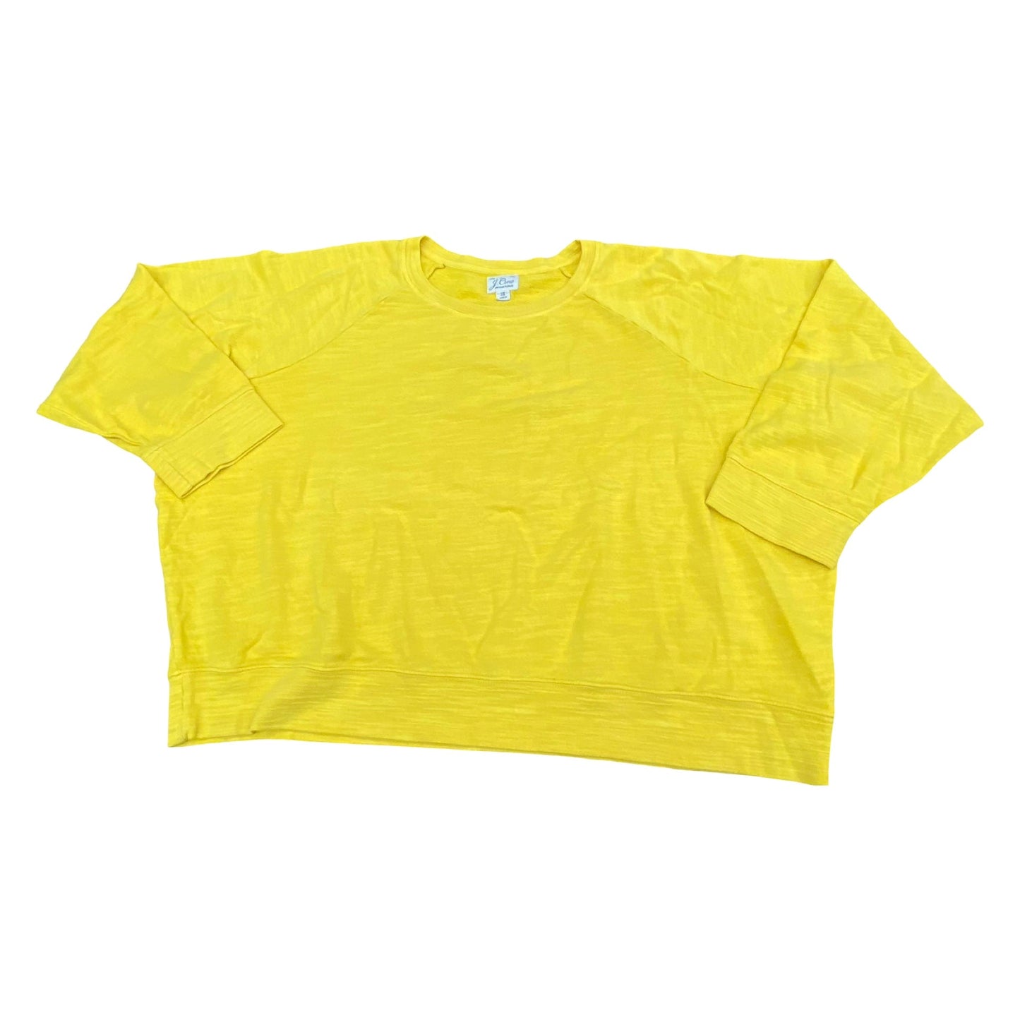 Top Ls By J. Crew In Yellow, Size:2X