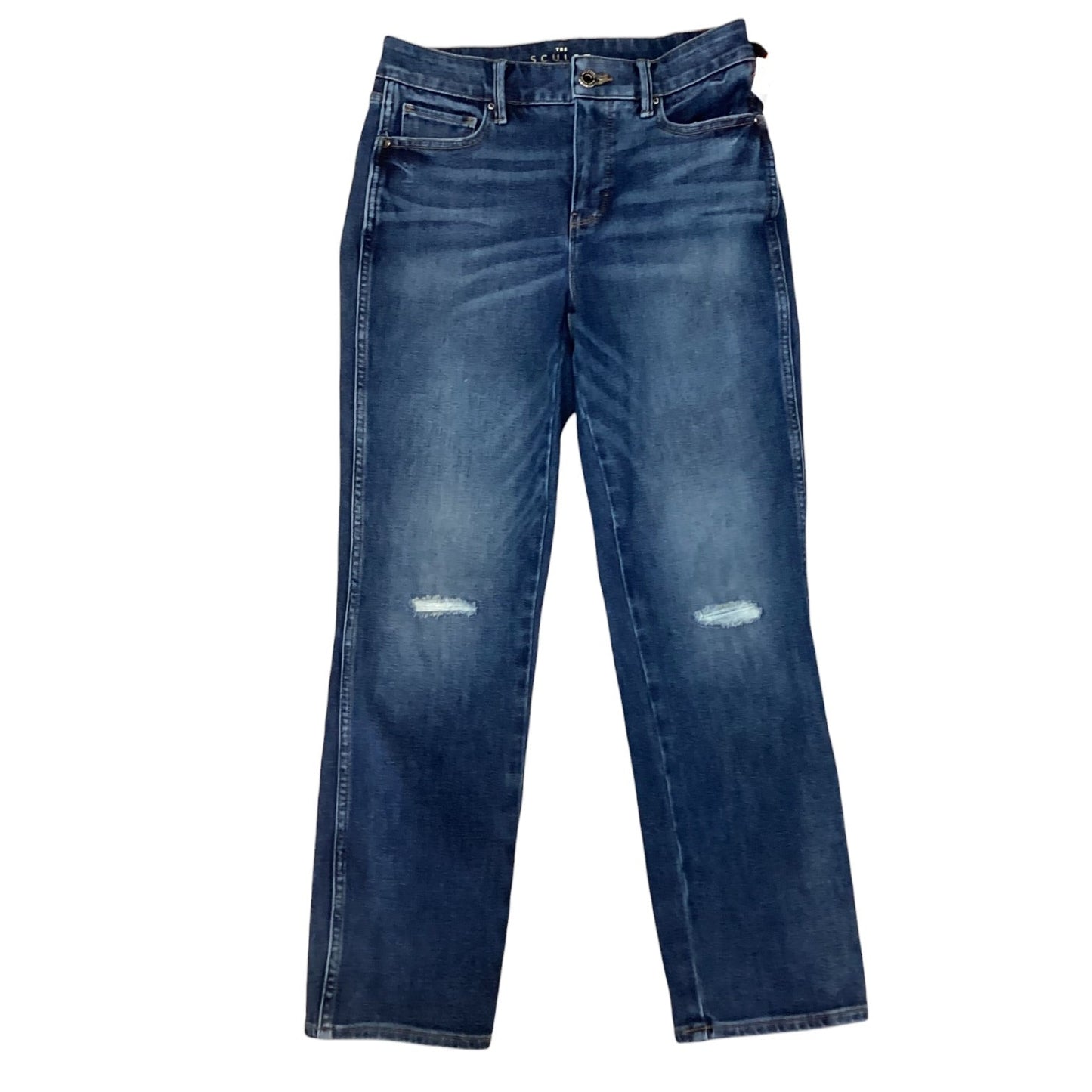 Jeans Straight By White House Black Market In Blue Denim, Size:2