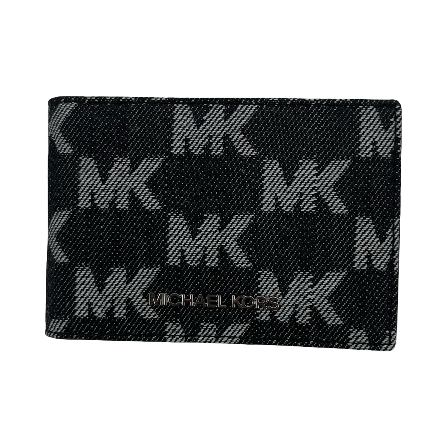 Wallet Designer By Michael Kors In Black & Grey, Size:Small
