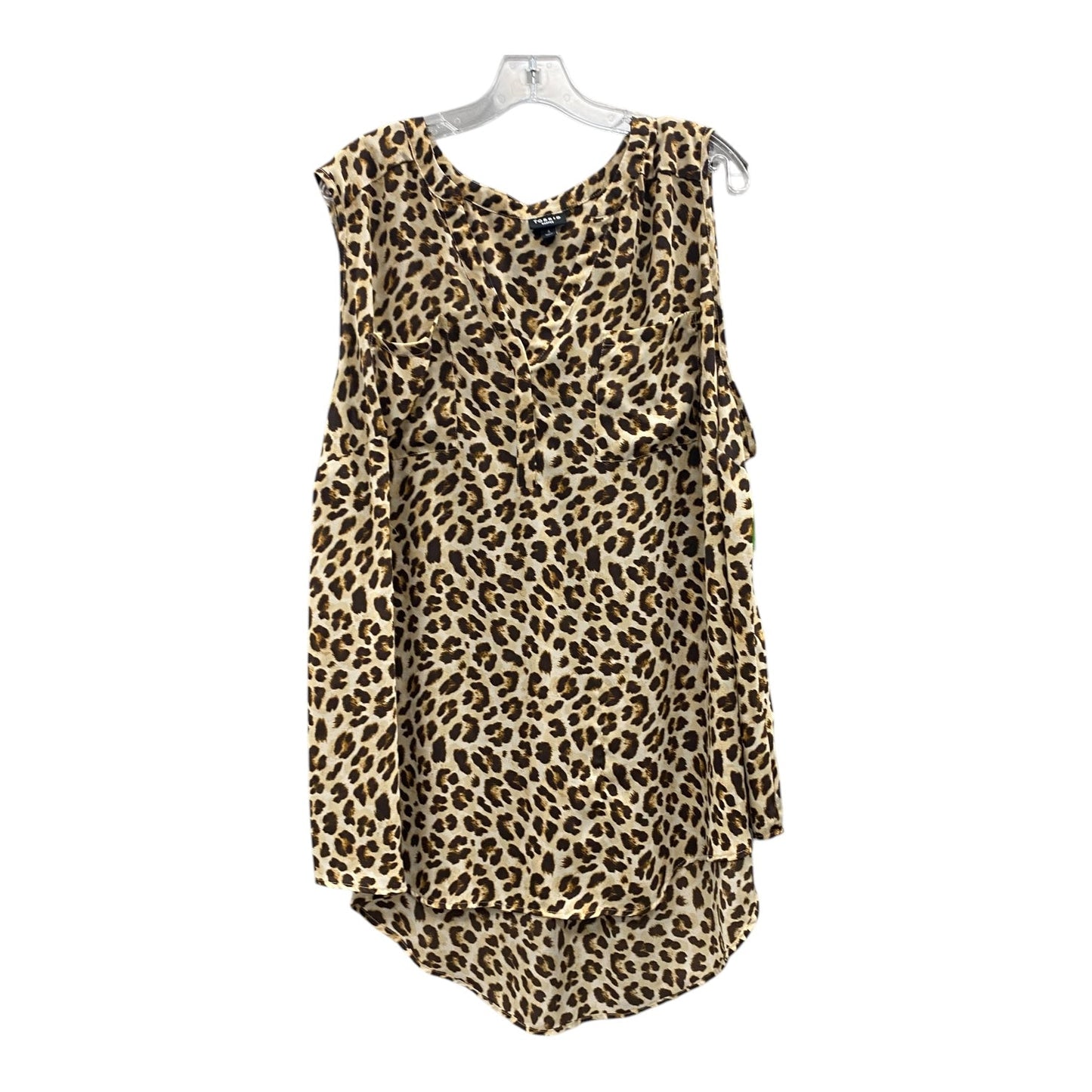 Top Sleeveless By Torrid In Animal Print, Size:1X