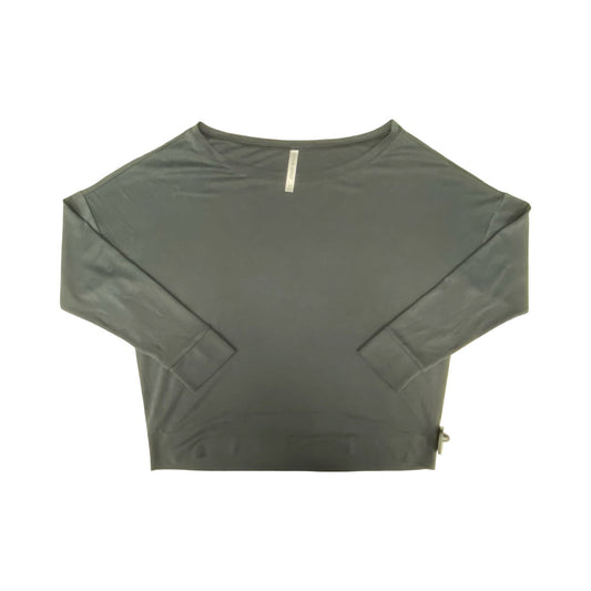 Athletic Top Ls Crewneck By Fabletics In Black, Size:M