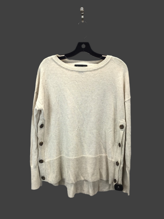 Sweater By Tahari By Arthur Levine In Cream, Size: L