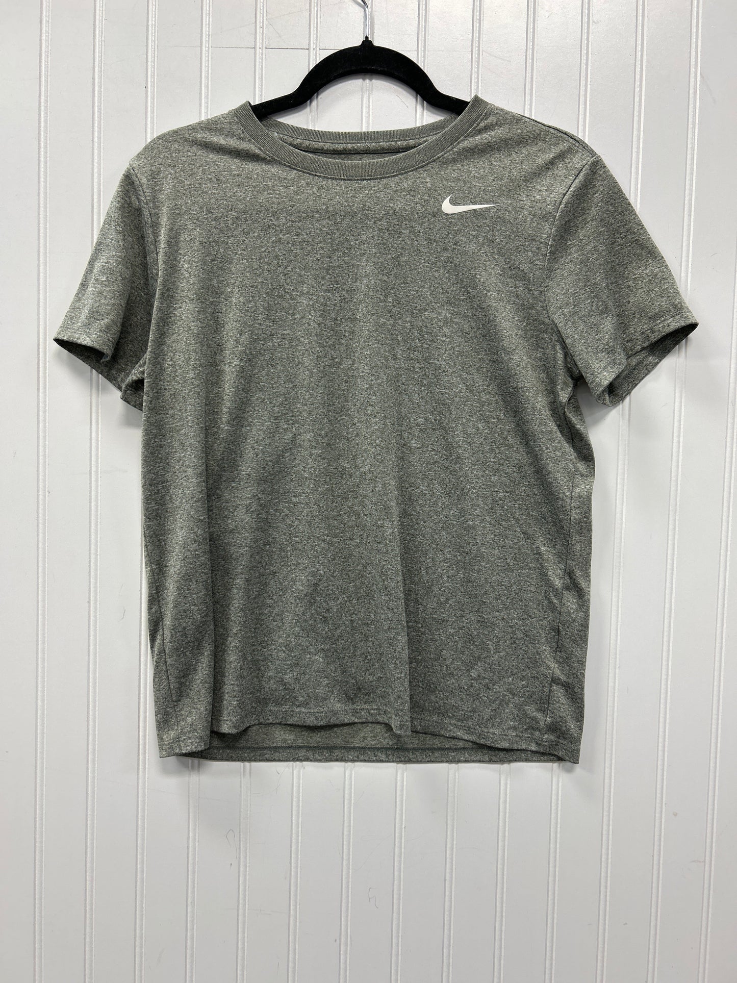 Athletic Top Ss By Nike Apparel In Grey, Size:M