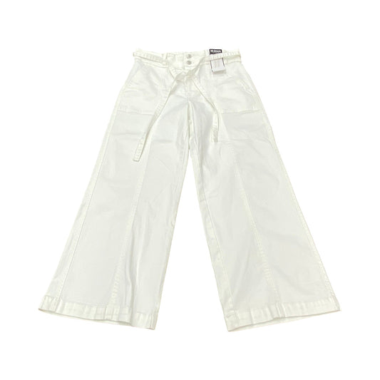 Jeans Wide Leg By Hudson In White Denim, Size:12