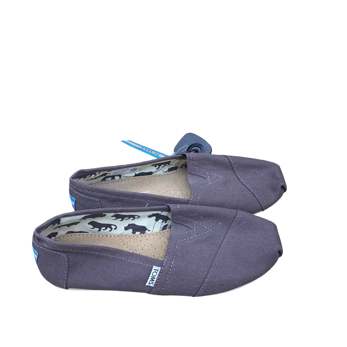 Shoes Flats By Toms In Grey, Size:7