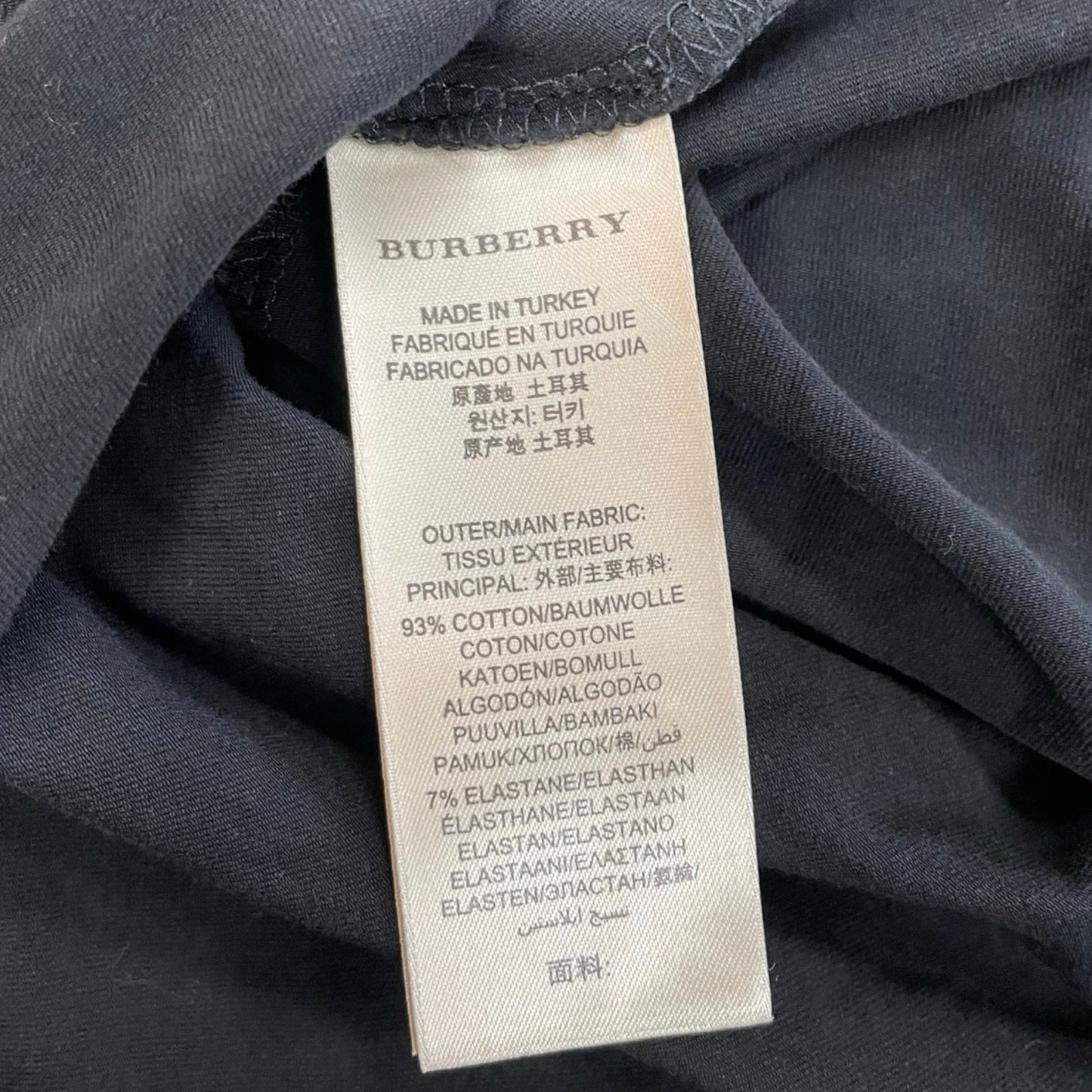 Top Ss Luxury Designer By Burberry In Black, Size:L