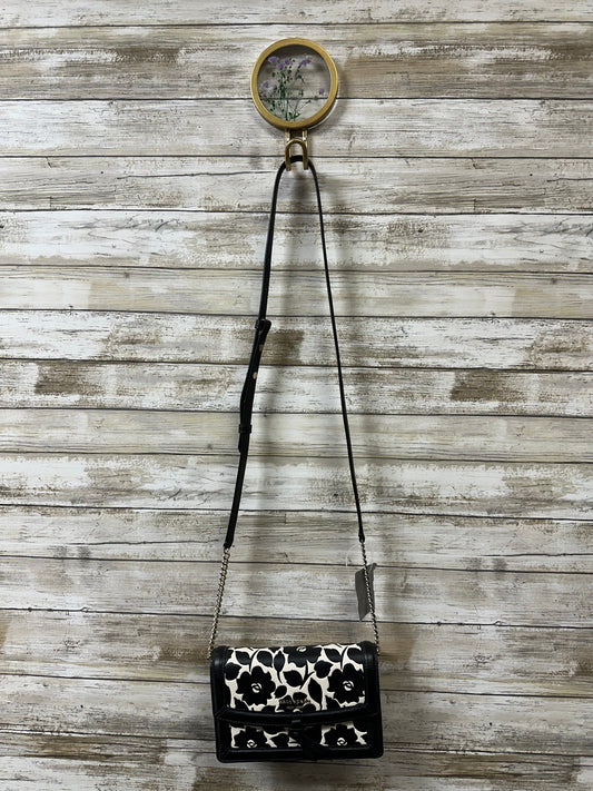 Crossbody Designer By Kate Spade In Black & White, Size:Small