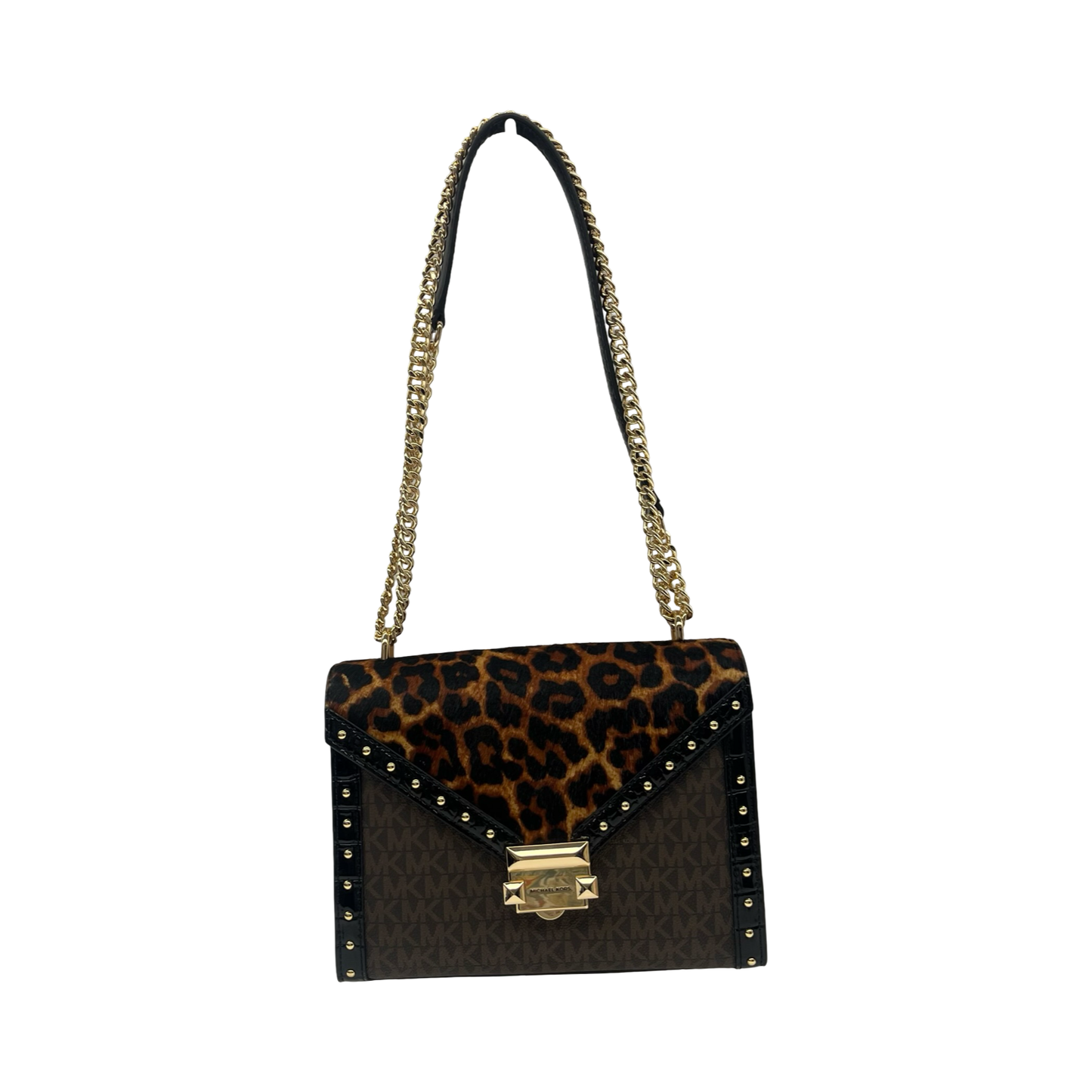 Crossbody Designer By Michael Kors In Animal Print, Size:Medium