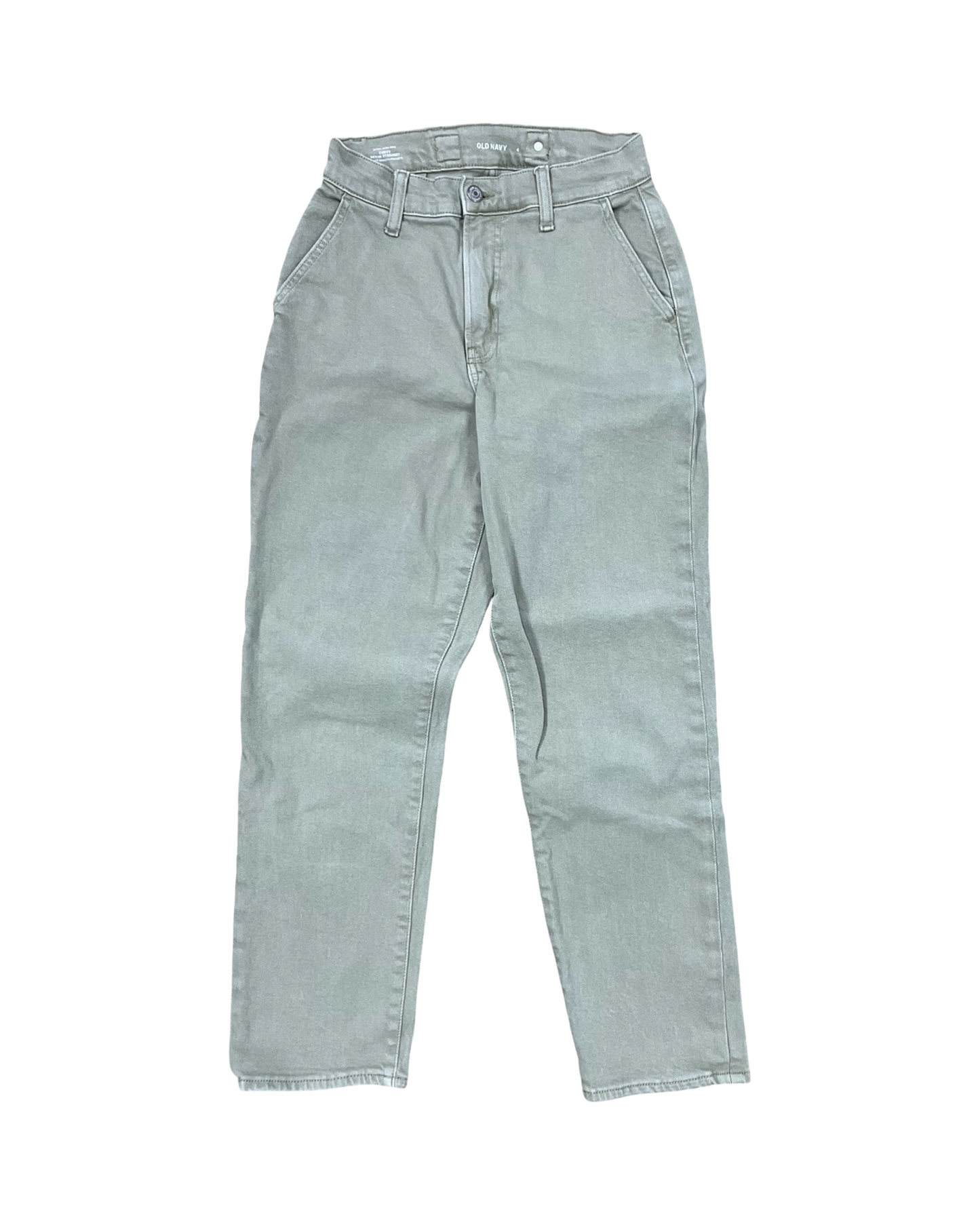Jeans Straight By Old Navy In Green Denim, Size:4