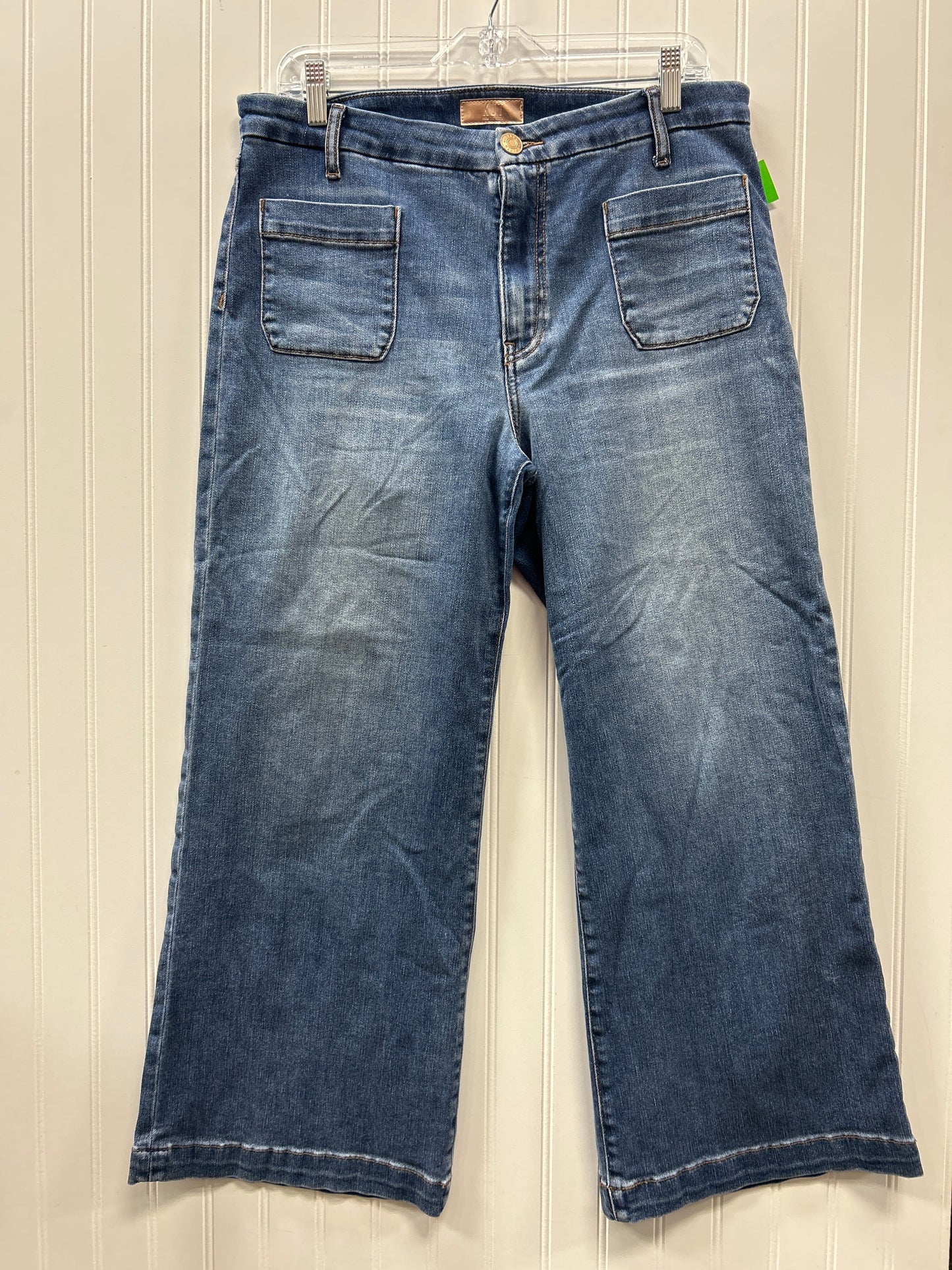 Jeans Wide Leg By Kut In Blue Denim, Size:12