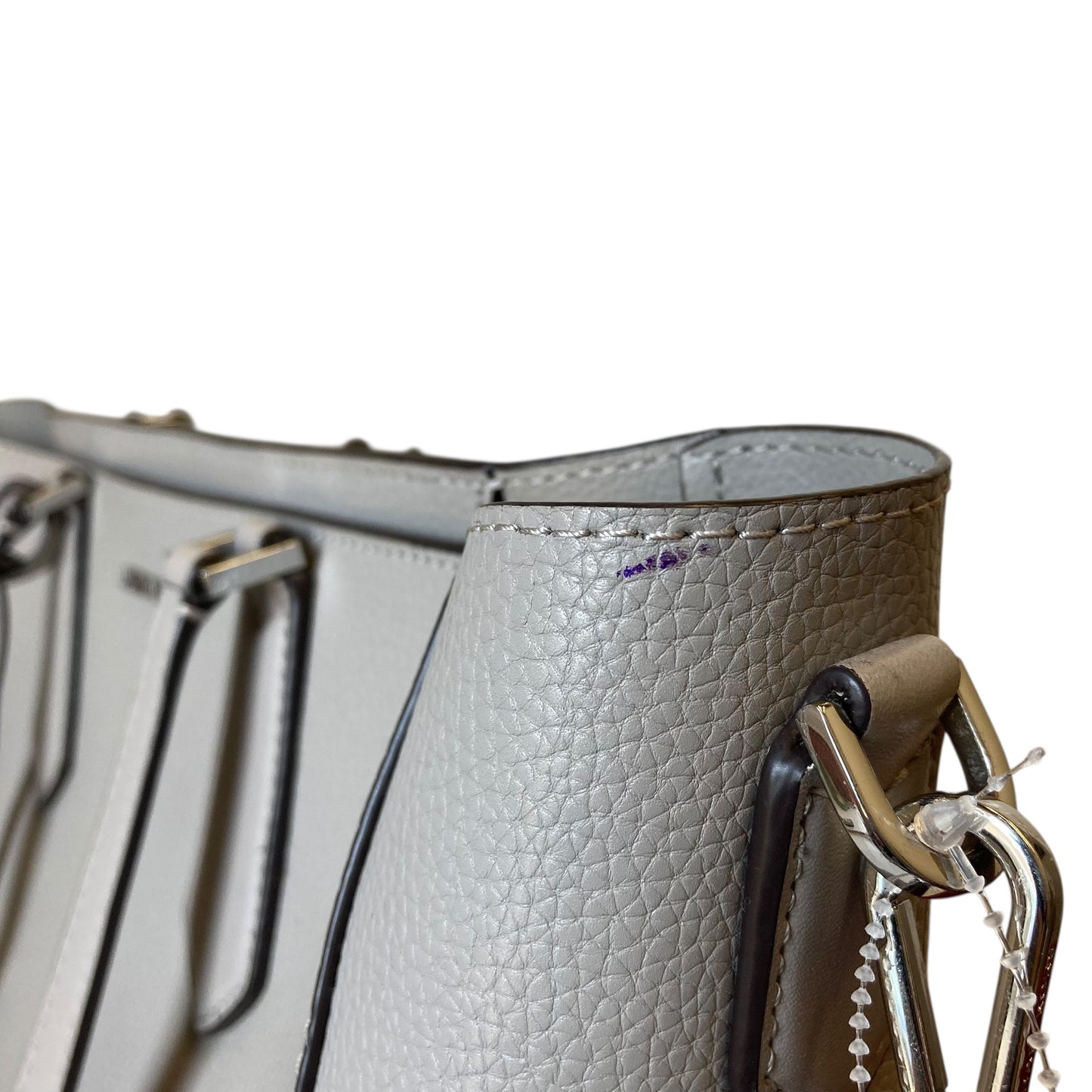 Tote Designer By Michael Kors In Grey, Size:Large