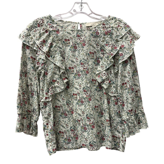 Top Ls By Loft In Green & Red, Size:S