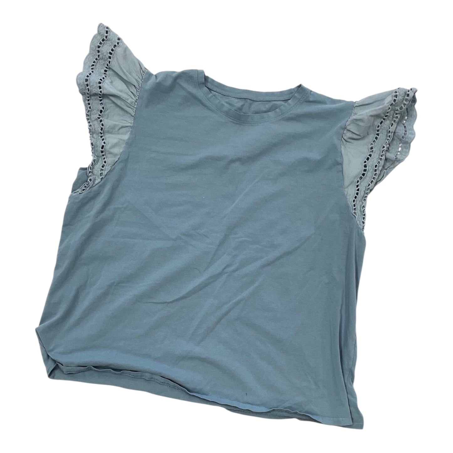 Top Ss By Clothes Mentor In Aqua, Size:4X