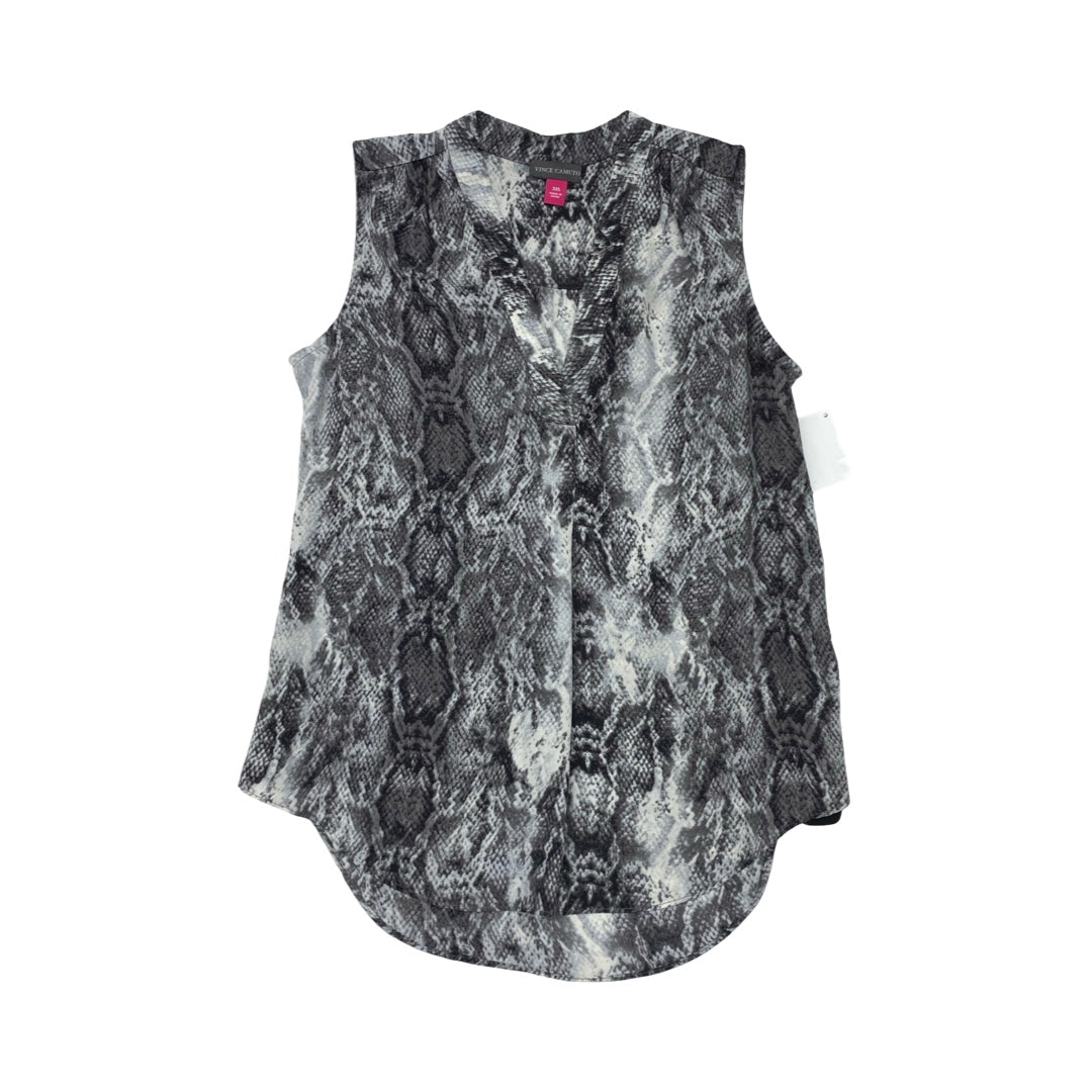 Top Sleeveless By Vince Camuto In Animal Print, Size:Xxs