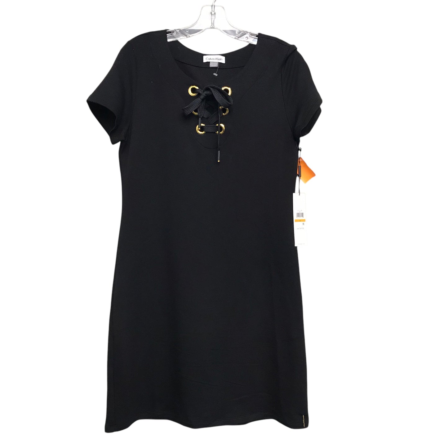 Dress Casual Short By Calvin Klein In Black, Size:S