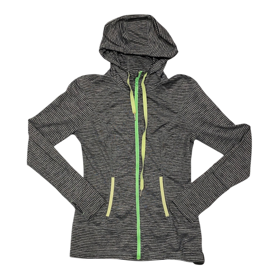 Athletic Jacket By Lukka In Striped Pattern, Size:S