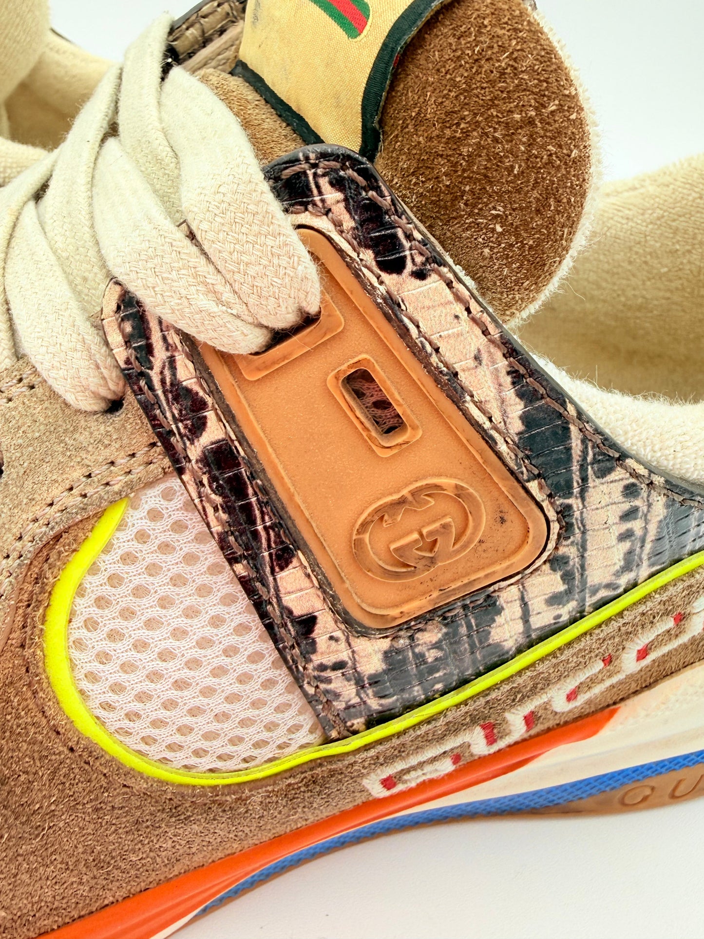 Shoes Luxury Designer By Gucci In Multi, Size:9.5