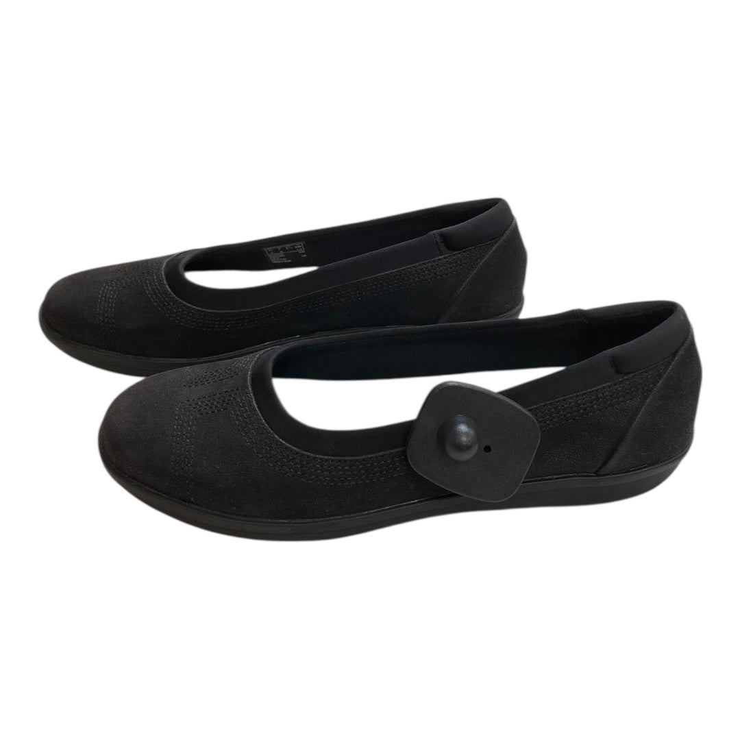 Shoes Flats By Clarks In Black, Size:7