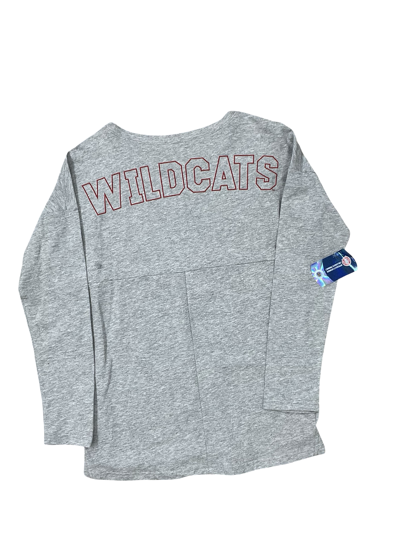 Athletic Top Ls Crewneck By Nike In Grey, Size:S