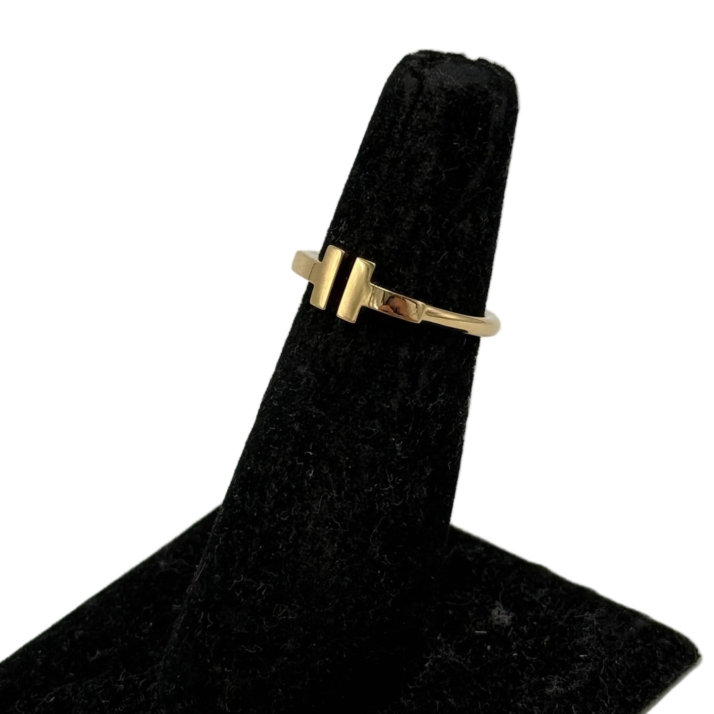 Tiffany & Company T Wire Luxury Ring in 18k Gold Size: 6
