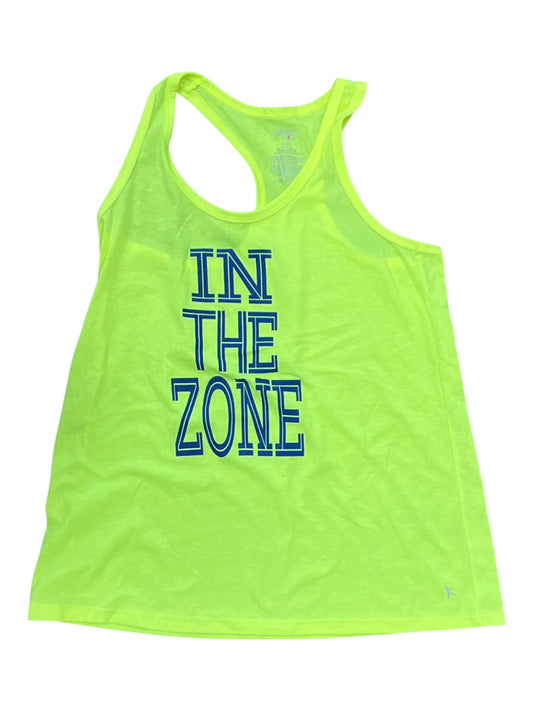 Tank Top By Danskin In Yellow, Size:L