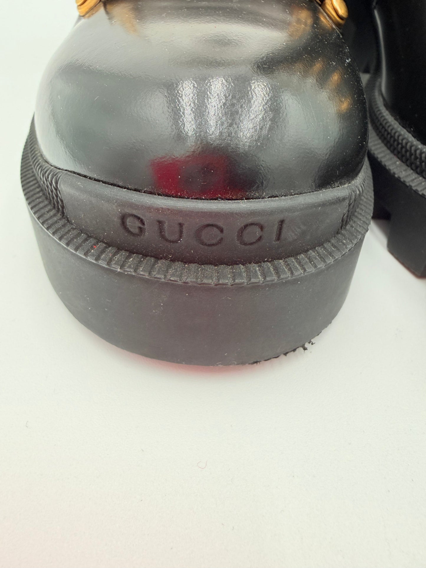 Boots Luxury Designer By Gucci In Black, Size:9.5